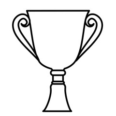 trophy cup isolated icon vector illustration design