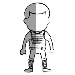 baseball player avatar character vector illustration design