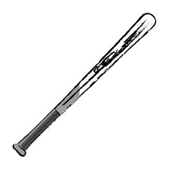 baseball bat isolated icon vector illustration design