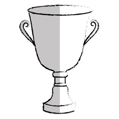 trophy cup isolated icon vector illustration design