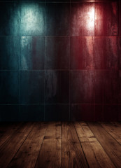 empty interior room with spots.