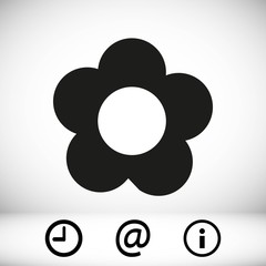 flower icon stock vector illustration flat design