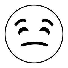 emoticon kawaii face icon vector illustration design