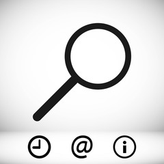 search icon stock vector illustration flat design
