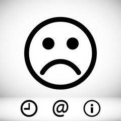 Smile icon stock vector illustration flat design