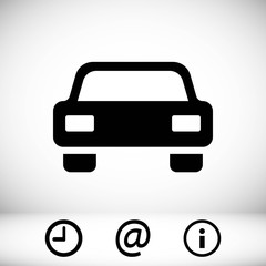 car icon stock vector illustration flat design