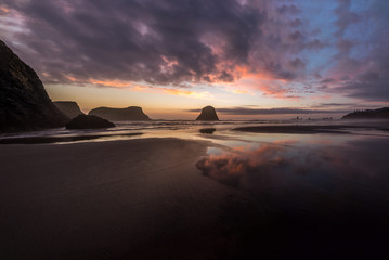 Crescent Beach Oregon Sundown