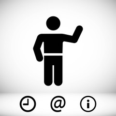 man icon stock vector illustration flat design