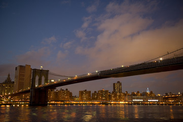 Fototapeta na wymiar Brooklyn bridge, New York
