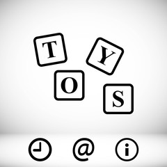 toys icon stock vector illustration flat design