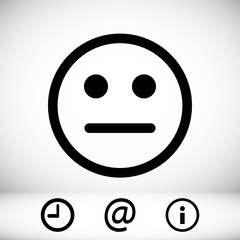 Fototapeta premium Smile icon stock vector illustration flat design