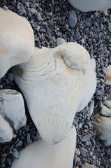 Stone Heart on the beach - 145166938