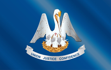 Louisiana State Flag Gloss