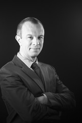 Obraz premium Businessman in suit aged 40s