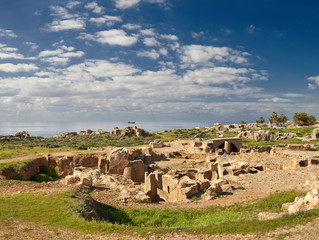 Fototapeta premium Tombs of the Kings, archaeological museum in Paphos, Cyprus