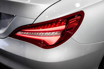 Close up projector Taillight of the modern and elegant car