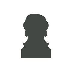 female woman silhouette vector icon illustration shape