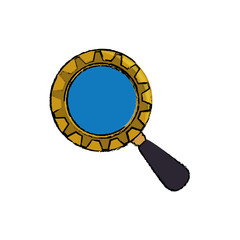magnifying glass tool vector icon illustration graphic design