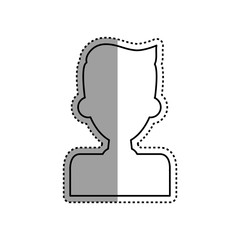 man male silhouette vector icon illustration shape