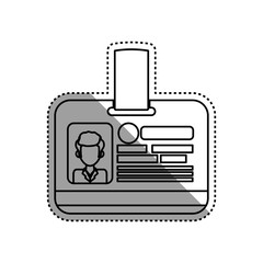 employee id card vector icon illustration graphic design