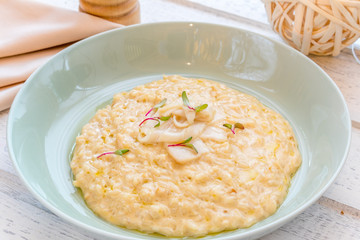 Risotto with fish