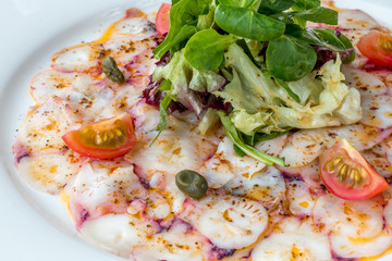 Carpaccio of octopus