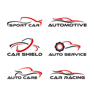 set f generic Car Logo designs template