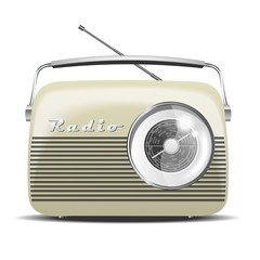 Vintage Radio. Vector illustration