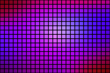 Pink purple blue abstract rounded mosaic background over black