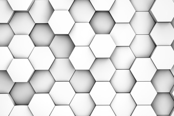 hexagon backgrounds 3d illustration