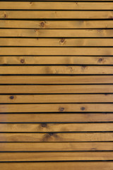 Panel of wooden planks.