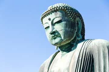 Big Buddha bronze statue in japan