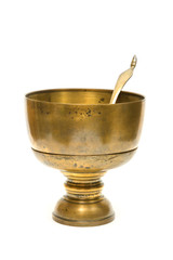 antique and beautiful Asian brass bowl