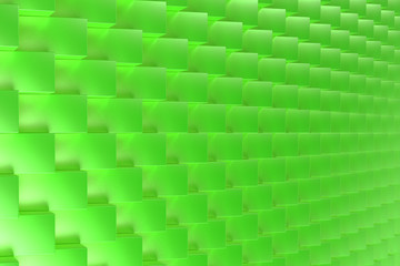 Pattern with green rectangular shapes