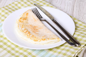 omelette On a plate