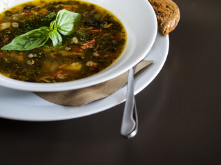 Spicy lentil soup