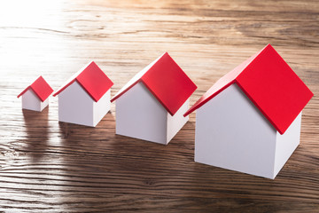 Increasing House Models On Table