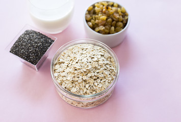 breakfast, oat flakes