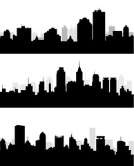 Naklejka premium City Skyline Vector