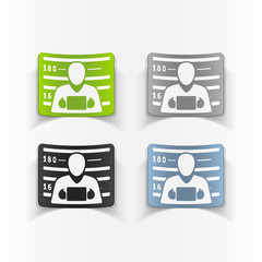 Fototapeta premium realistic design element. suspect