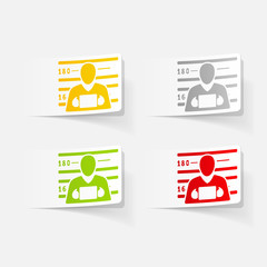 realistic design element. suspect