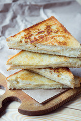 Cheese toasts for breakfast