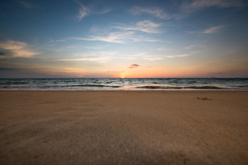 Sunset on the beach