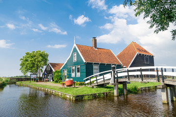 Fototapeta na wymiar Houses in Zaanse Schans