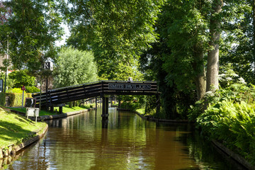 Fototapeta na wymiar Village View around Canals