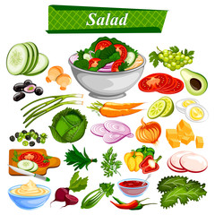 Food and Spice ingredient for Healthy Salad