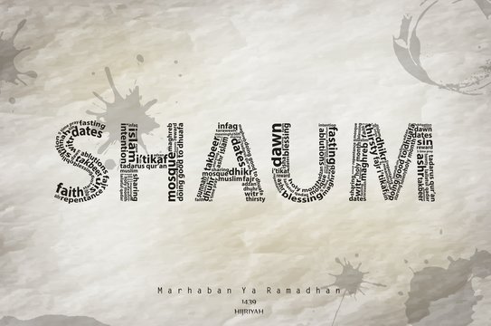 Shaum typography background