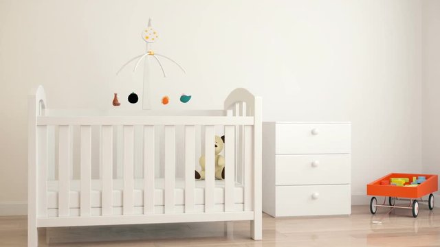 Baby's room with a crib
