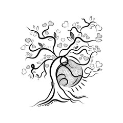 Vector abstract tree