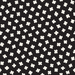 Vector Seamless Pattern. Abstract Background With Scattered Geometric Shapes.